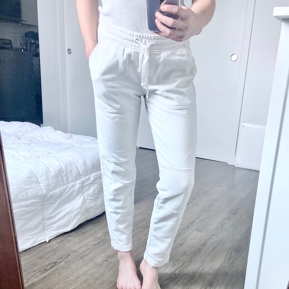 XS Lou&Grey French Terry Sweatpants in OysterWhite